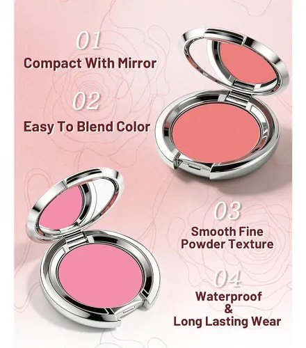 Paleta De Rubor Mate Peach Pink 5 Tonos Lestpola