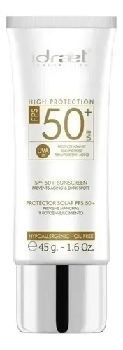Idraet Protector Solar Toque Seco Spf 50 Gel Facial Uva