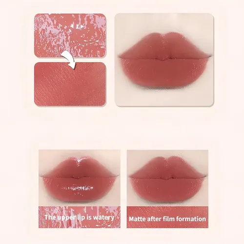 Labial Líquido Mate Soft Color Misty Lip Glaze Larga Duración 614