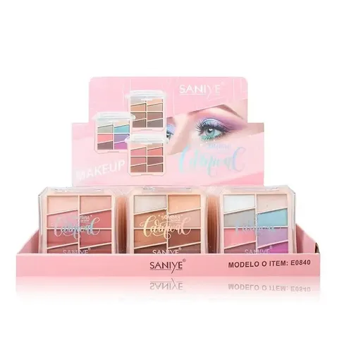 Paleta Sombras De Ojos Carnival Tonos Saniye  Maquillaje X8
