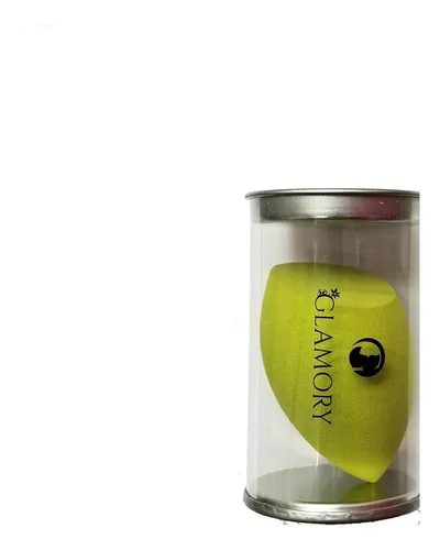 Esponja Aplicadora Maquillaje Látex Glamory Forma Gota Color Verde Mediana