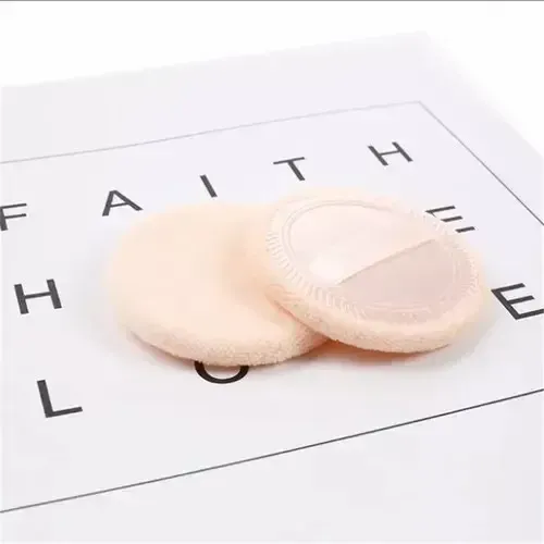 Cisne Felpa Aplicador Para Polvo Volatil Con Cinta Razo 6cm Beige 6 Cm