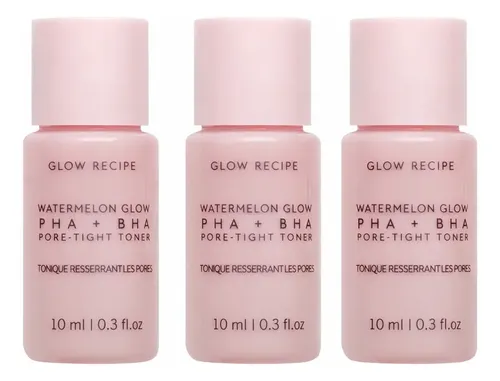 Tónico Facial Glow Recipe Watermelon Pha Bha 10ml Pack X3