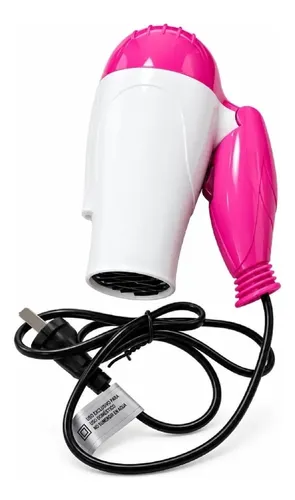 Secador De Pelo Plegable 2 Velocidades 1000w Ideal Viajes