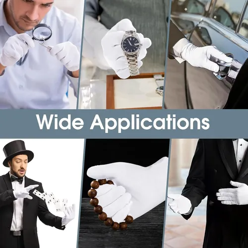 Guantes Algodón Blancos Hidratantes Para Manos Secas Eccema