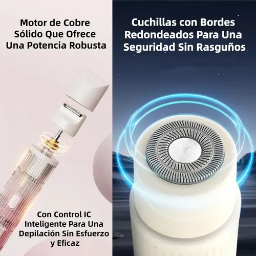 Depiladora Eléctrica Corporal Portátil 2 En 1 For Mujer