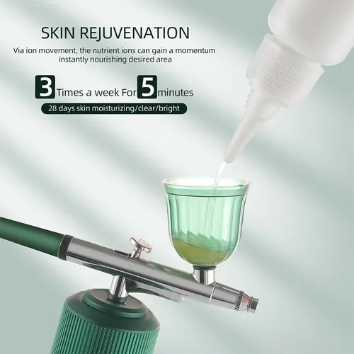 Mini Kit De Cuidado Facial Para Piel, Aerógrafo Y Uñas