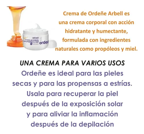 Crema De Ordeñe Arbell Con Propóleos Y Miel Pote 250gr X4u