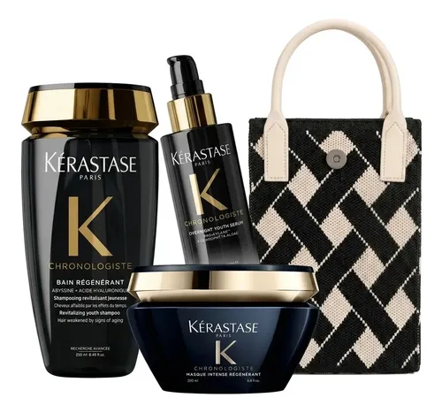 Kit Kérastase Chronologiste Shampoo, Máscara, Sérum Y Regalo