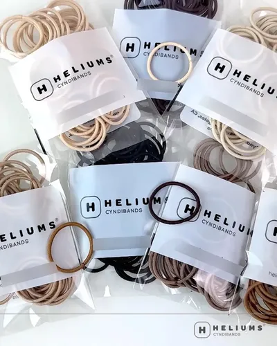 Cintas Para El Cabello Heliums Mini, Gris Claro, Reutilizabl