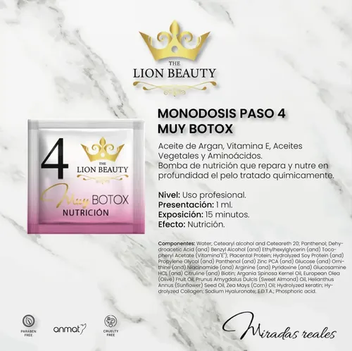 Muybotox Paso 4 The Lion Beauty Lashlifting Pestañas Y Cejas