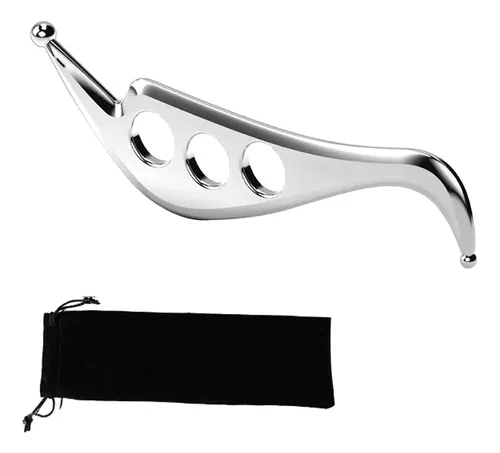 Herramienta Gua Sha Acero Inox Masaje Y Liberación Muscular