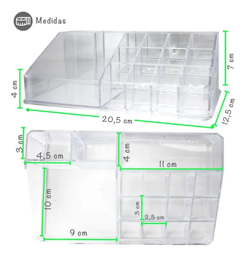 Organizador Para Maquillaje/oficina Acrílico Transparente