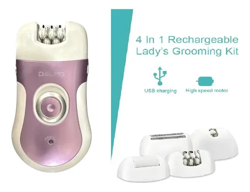 Depiladora Electrica Mujer 4 En 1 Zonas Intimas Recargable