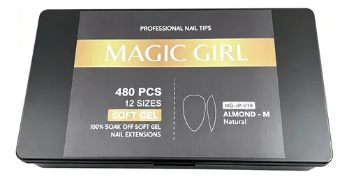 Tips Almendra Natural Para Manicura Profesional 480pcs