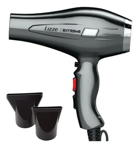 Secador de pelo profesional Lizze Extreme 2400 W, color gris oscuro