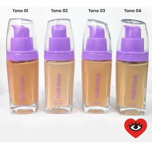Base Liquida Rostro Mate Facial Natural Maquillaje 30ml