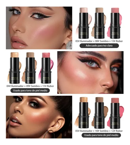 Barra Iluminadora Y Contorno En Stick Para Rostro W