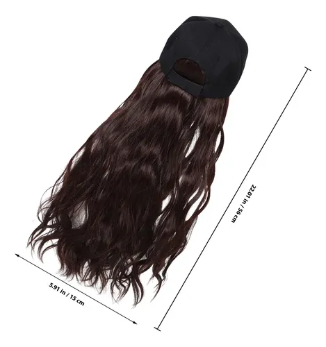 Gorra De Moda Con Extensión De Cabello Para Mujer