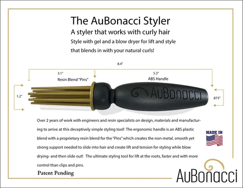 Estilizador Aubonacci Para Cabello Rizado: Levanta, Dirige Y
