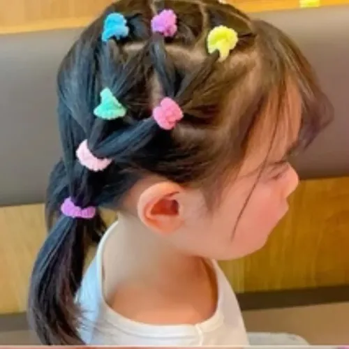 Kit De Ligas Y Broches Para Niñas Con Estuche
