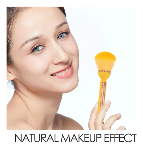 Set De 2 Brochas De Maquillaje Para Mujer: Polvo Y Rubor