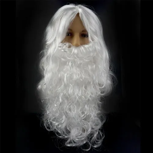 Santa Barba Y Peluca Para Navidad Y Halloween