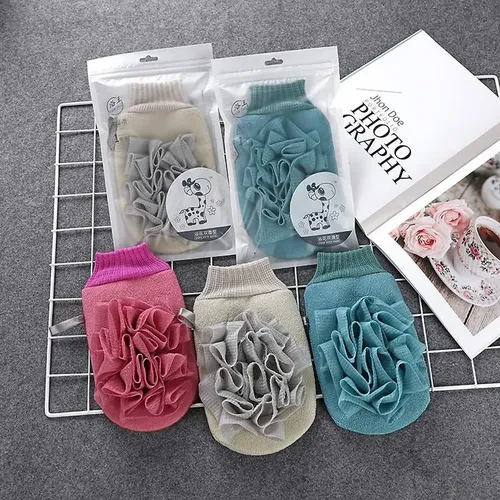 Guante Exfoliante Esponja De Baño Limpieza Piel Cuerpo