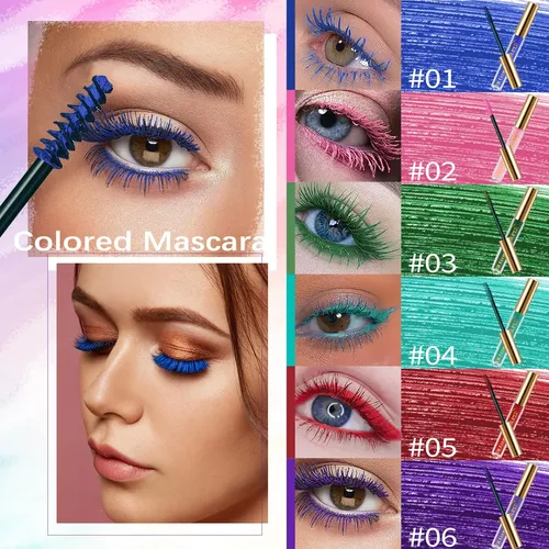 Juego De Rímel De Colores De 6 Colores, Mascara De 2026