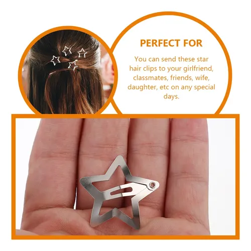 Pinzas Para El Pelo Con Forma De Estrella, Horquillas