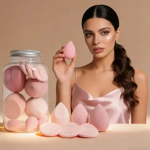 L/x Set 14 Esponjas Para Maquillaje Tipo Beauty Blender