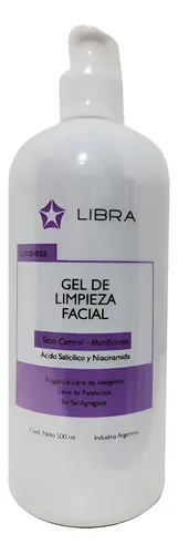 Gel Limpieza Facial Sebo Control Niacinamida X 500ml Libra