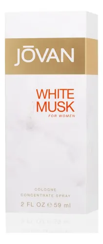 Eau De Colonia En Aerosol Jovan White Musk Para Mujer, 2 Onzas Líquidas