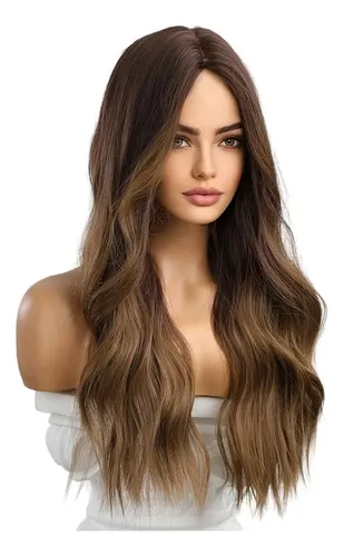 /** Pelucas Mujer Dama Cabello Naturales Larga Onduladas ,
