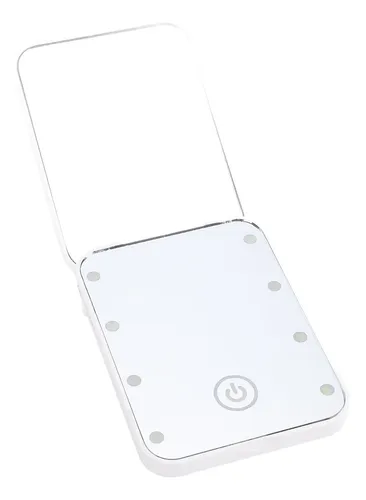 Espejo Led Compacto Para Maquillaje De Viaje Con Aumento De