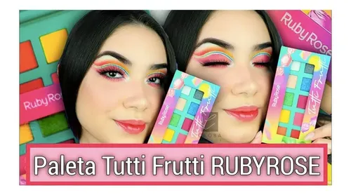 Paleta De Sombras 10 Tonos Tutti Frutti Ruby Rose Original
