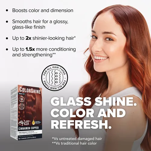 Tinte Semipermanente Splat Hair Color, Canela Y Cobre Sin Tono