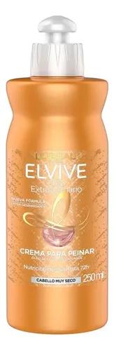 Crema De Peinar Elvive Óleo Extraordinario De Coco Nutrición Intensa 250 ml