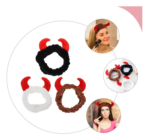 3 Diademas Para Mujer Con Forma De Cuerno Para El Cuidado De