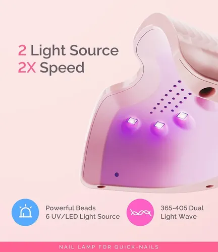 Lámpara Uv Led Compacta 6w Para Uñas Con Timer
