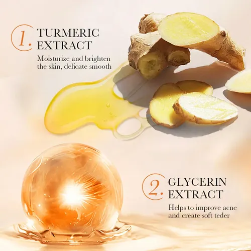 Serum Turmeric Glow 50 G, Hidratante Reparador De Alto Brill