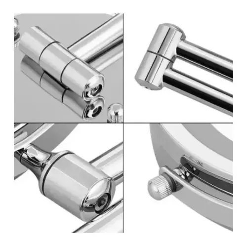 Espejo Pared Luz Led Aumento 5x Diám 20cm C/ Transformador