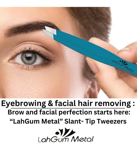 Pinzas Para Cejas Lahgum Metal Ingrown Blue