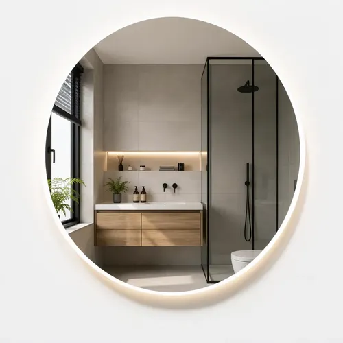 Espejo Baño Led Tactil 60cm Desempañador Luz Fría Cálida Cct