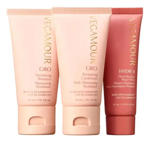 Trio Cuidado De Cabello De Vegamour Gro & Hydr-8