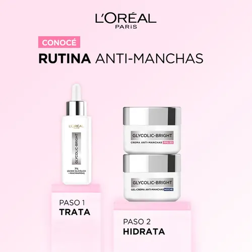 Loreal París Gel Crema Noche Anti Manchas Glycolic Bright