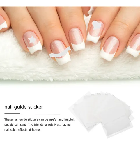 4 Juegos/60 Parches Guías Para Uñas French Manicure Media Lu
