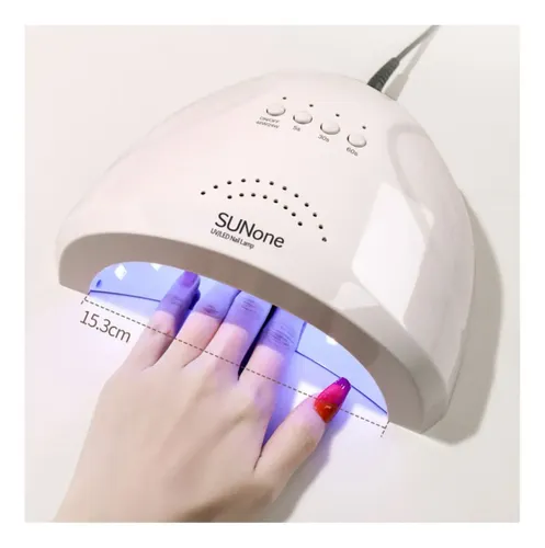 Cabina Lámpara UV-LED Luvina Profesional Rosa 48W Uñas Gel y Semipermanente