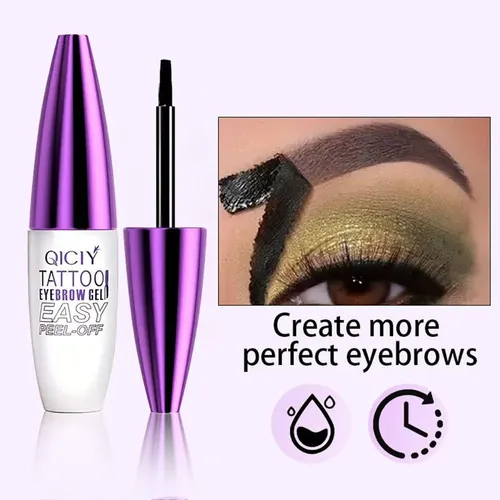 Qicyi Gel Tatuaje Para Cejas Resistente Al Agua Easy Marrón Claro
