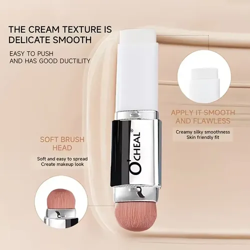 Base De Maquillaje Coreana Viral Barra Con Brocha Ocheal